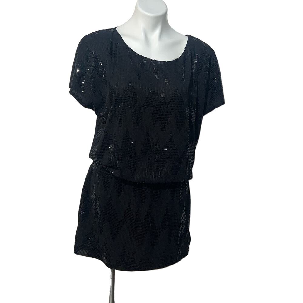 Express women’s black sequined dress